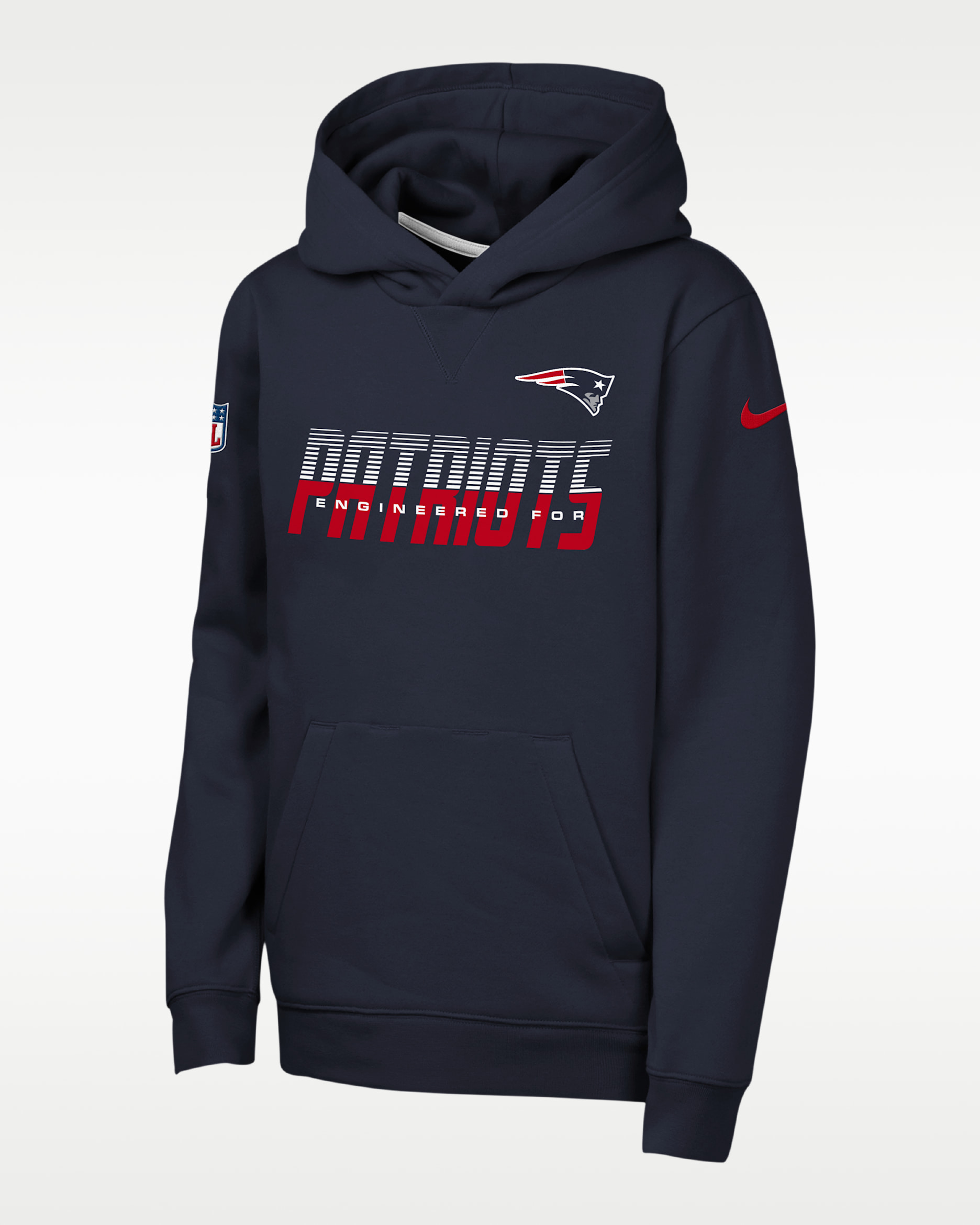 New England Patriots Sideline Big Kids' Nike Dri-FIT NFL Pullover